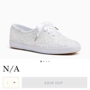Kate Spade x Keds glitter platform sneaker